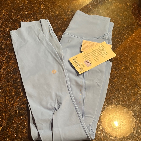 lululemon athletica Pants - Lululemon Athletica Light Blue Leggings